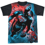 Superman Red Sun Adult Regular Fit Short Sleeve Shirt - supermanstuff.com