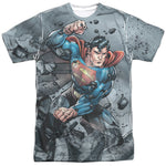 Superman vs. Doomsday Adult Regular Fit Short Sleeve Shirt - supermanstuff.com