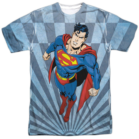Superman Super Climb Adult Regular Fit Short Sleeve Shirt - supermanstuff.com