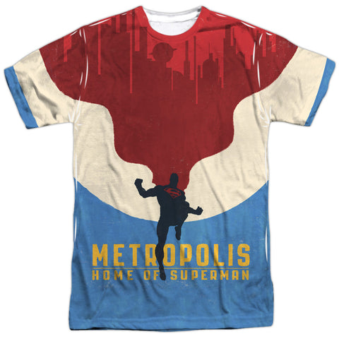 Metropolis Home of Superman Adult Regular Fit  Short Sleeve Shirt - supermanstuff.com