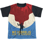 Metropolis Home of Superman Youth Short Sleeve 100% Poly Black Back Shirt - supermanstuff.com