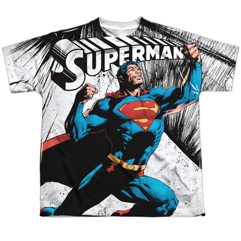 Superman To Infinity Youth Short Sleeve Shirt - supermanstuff.com