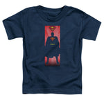 Superman Block Toddler Navy Blue Regular Fit Short Sleeve Shirt - supermanstuff.com