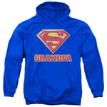 Superman Super Grandpa Adult Pull-Over Hoodie Sweatshirt - supermanstuff.com