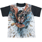 Superman Bullets in the Sky Youth Short Sleeve Shirt - supermanstuff.com