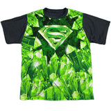 Superman Kryptonite Shield Youth Regular Fit Short Sleeve Shirt - supermanstuff.com