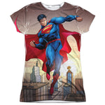 Superman Light and Darkseid Junior Fit Cap Sleeve Shirt - supermanstuff.com