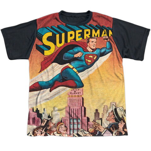 Superman City Flying Wayne Boring Youth Short Sleeve Shirt - supermanstuff.com