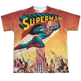 Superman City Flying Wayne Boring Youth Short Sleeve Shirt - supermanstuff.com
