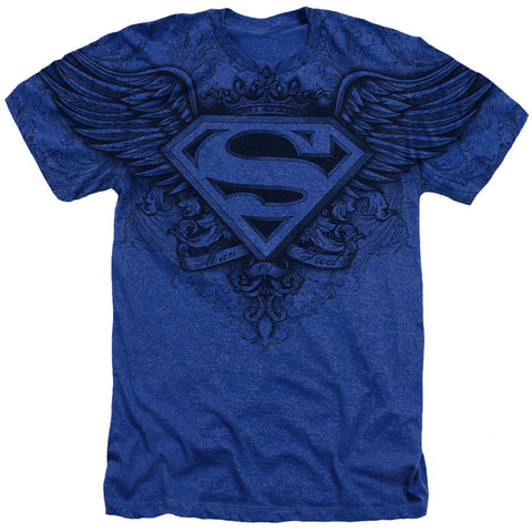 Superman Winged Logo Adult Regular Fit Short Sleeve Shirt - supermanstuff.com