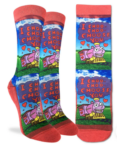 The Simpsons "I choo- Choo- Choose you." Ralphie Valentine active fit socks - supermanstuff.com