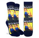 Rosie the Riveter "We can do it!" active fit socks - supermanstuff.com