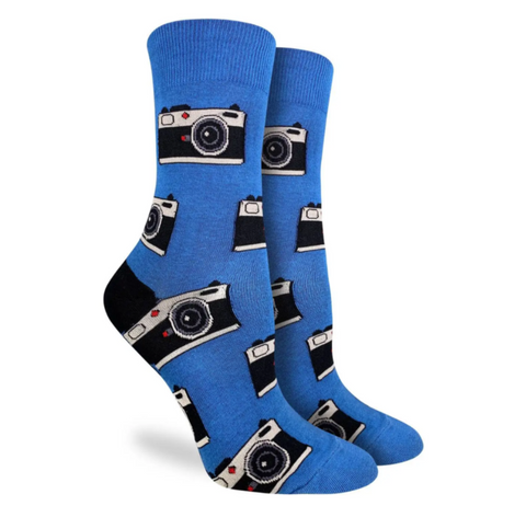 Camera Blue Active fit socks - supermanstuff.com