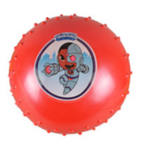 Cyborg Knobby Red Bounce Ball - supermanstuff.com