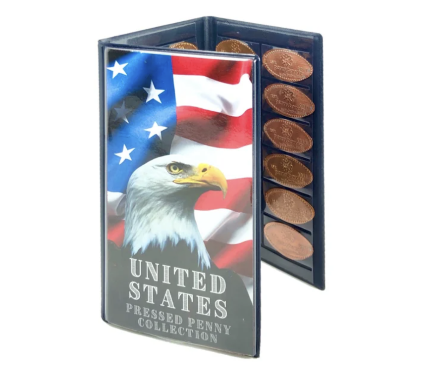 Tri-Fold Pressed Penny Book - Eagle and American Flag