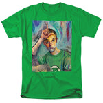Big Bang Theory Sheldon Painting Green Adult Regular Fit Short Sleeve Shirt - supermanstuff.com