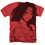 Wonder Woman WW Smile Adult Regular Fit Short Sleeve Shirt - supermanstuff.com
