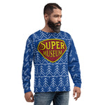 Super Museum Chirstmas Sweater - supermanstuff.com