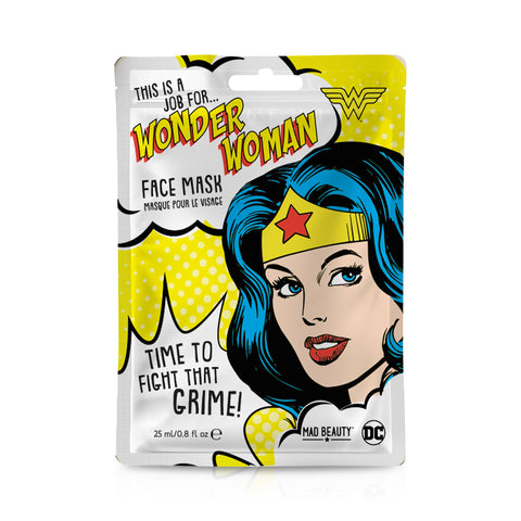 Wonder Womam Face Mask Sheet DC Comics - supermanstuff.com