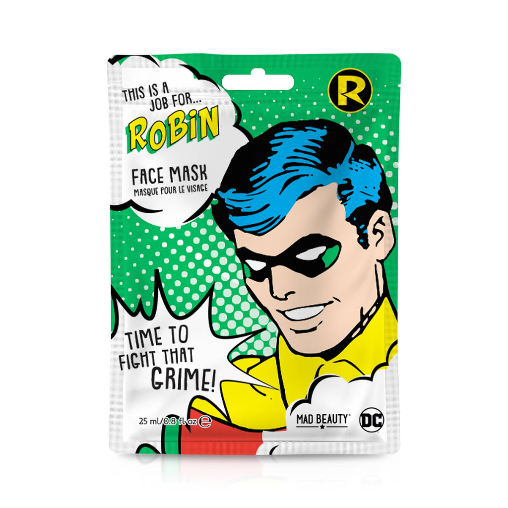 Sidekick Mask Batman's Sidekick Robin Face Mask Sheet DC Comics | Superman Stuff
