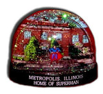 Metropolis Superman Statue Snow Globe Large