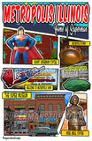 Metropolis Illinois High Gloss Destination Postcard - supermanstuff.com