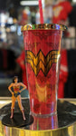Wonder Woman Gold Foil 20 oz Travel Cup with Straw - supermanstuff.com