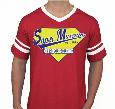 Super Museum Metropolis, IL Red Jersey Shirt - supermanstuff.com
