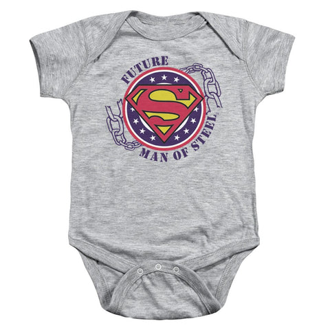 Batman V Superman Baby Bodysuit - Superman Costume Shield Snap Suit For Infants