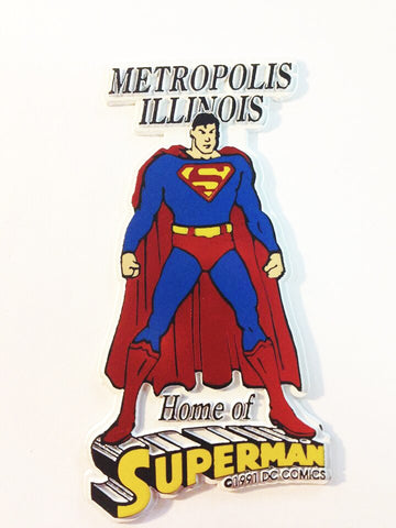 Metropolis Illinois Superman Standing Magnet - supermanstuff.com