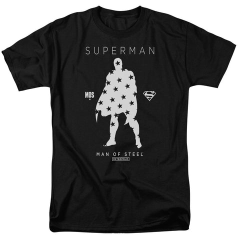 SUPERMAN STAR SILHOUETTE BLACK Shirt - supermanstuff.com