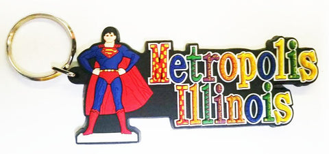Metropolis Illinois Multi-Colored Keychain - supermanstuff.com