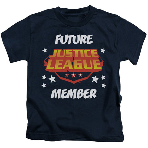 Navy JLA Justice League of America "Future Member" Juvenile Shrit - supermanstuff.com