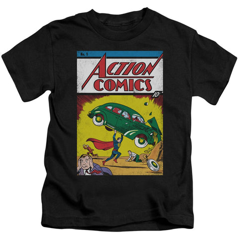 Superman Action Number 1 cover art Juvenile Shirt - supermanstuff.com