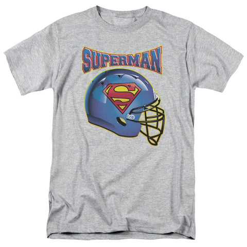 Superman Football Helmet Adult Shirt - supermanstuff.com
