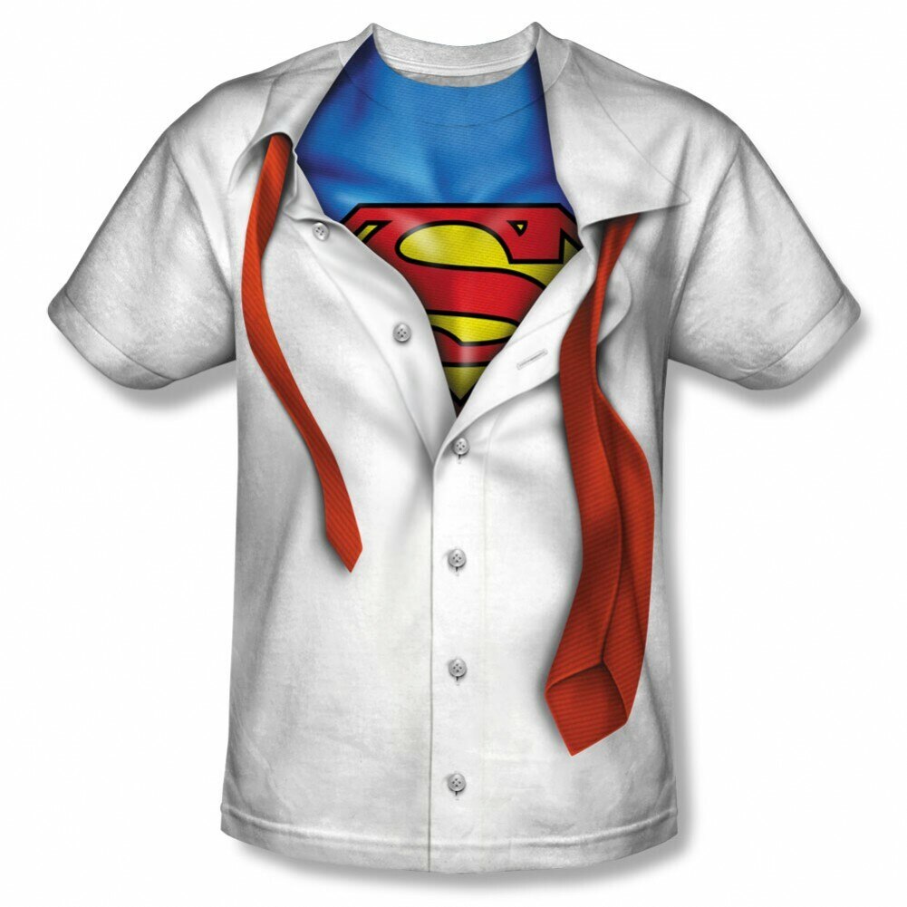 Habubu Koor banaan Superman Clark Kent Adult Regular Fit Short Sleeve Shirt | supermanstuff.com