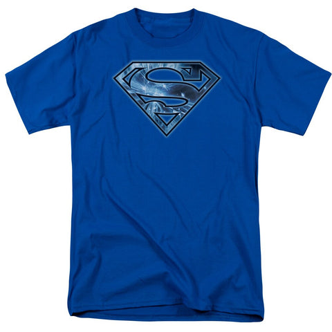 SUPERMAN "ON ICE SHIELD" SHIRT - supermanstuff.com
