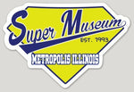 Super Museum Retro Logo Sticker - supermanstuff.com