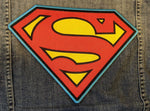 Oversized Superman Logo Iron-on Patch - supermanstuff.com