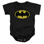 Black Batman Classic Logo Baby Onesies - supermanstuff.com
