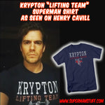 Henry Cavill Superman "Krypton Lifting Team" T Shirt AS SEEN ON INSTAGRAM - supermanstuff.com