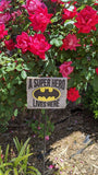 A Super Hero Lives Here Batman Yard Sign - supermanstuff.com