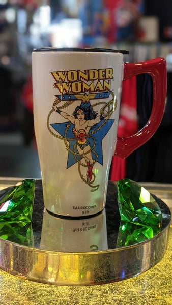 Wonder Woman Sword and shield Glitter Acrylic Travel Cup with