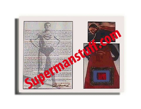 George Reeves Cape Swatch - unframed - supermanstuff.com