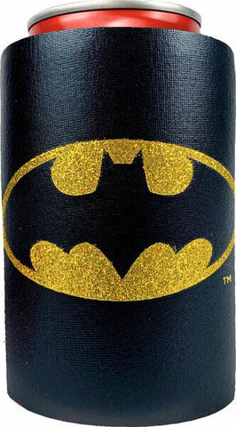 Batman Glitter logo Can Hugger - supermanstuff.com