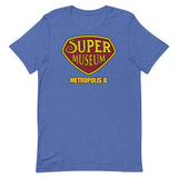 Super Museum Retro Logo Short Sleeve Adult Short Sleeve Shirt - supermanstuff.com