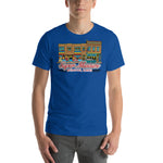 Super Museum Comic Style Adult Regular Fit Short Sleeve Shirt (Comes in Variety of Colors) - supermanstuff.com