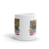 Super Museum Comic Style White Glossy 11 oz Coffee Mug - supermanstuff.com
