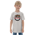 Retro Round Super Museum Logo Youth jersey shirt - supermanstuff.com